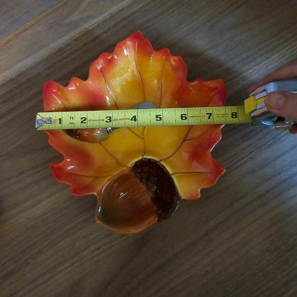 8" Leaf Dipper set of 2 Fall Autumn Thanksgiving Dips, Oils, Breads, etc - Picture 6 of 6